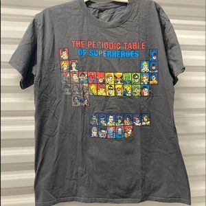 DC Comics Periodic Table Of Superheroes T-shirt L